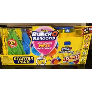 ZURU Bunch O Balloons 32 jumbo‎ Balloons and Pump New Open Box